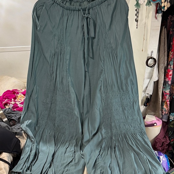 Johnny Was White Colorful Embroidery and free coordinating pants w/ pockets - Picture 4 of 12